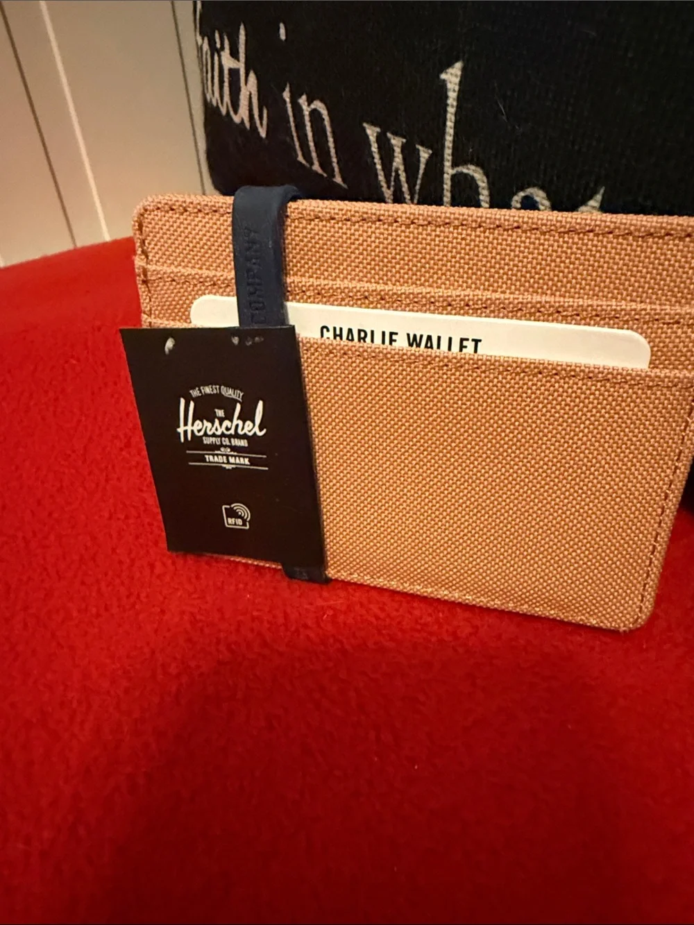 Herschel Supply Company Charlie Peach Card & Holder Wallet